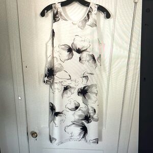 Floaty sheer floral dress